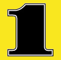 Number 1 Yellow plate